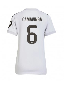 Real Madrid Eduardo Camavinga #6 Replika Hemmakläder Dam 2025-26 Kortärmad